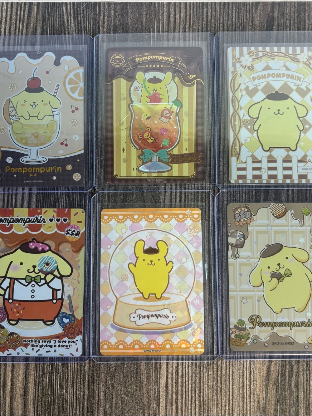 Sanrio Pompompurin Yellow Collectible Card Lot
